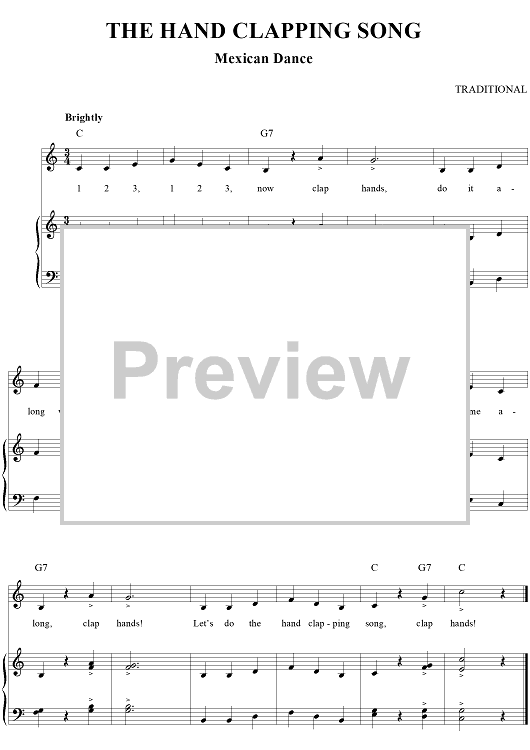 The hand discount clapping song