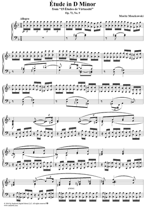Etude in D Minor, Op. 72, No. 9