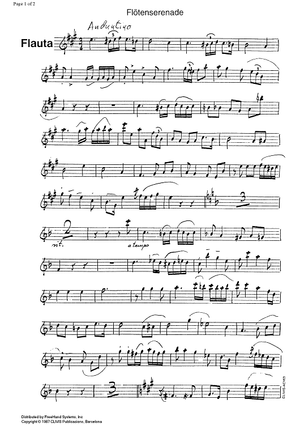 Flötenserenade (Flute serenade) - Flute
