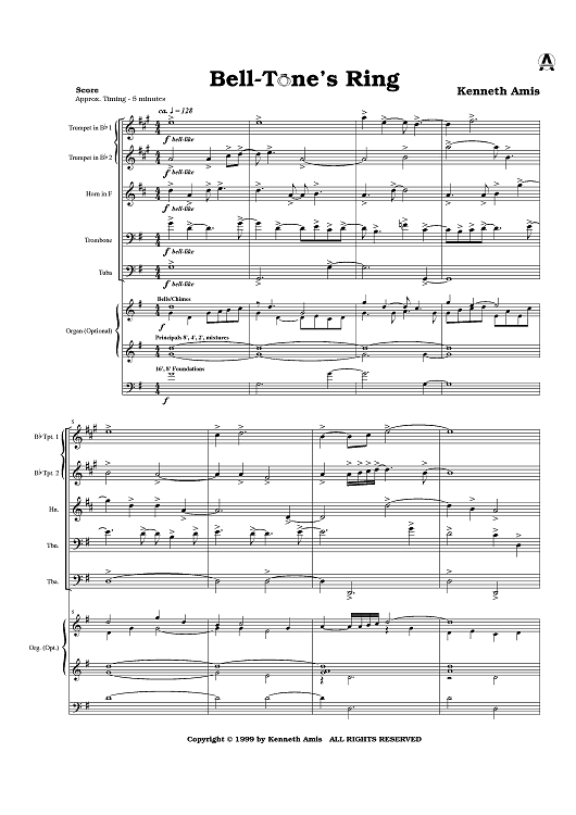 Bell-Tone's Ring - Score