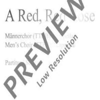 A Red, Red Rose - Choral Score