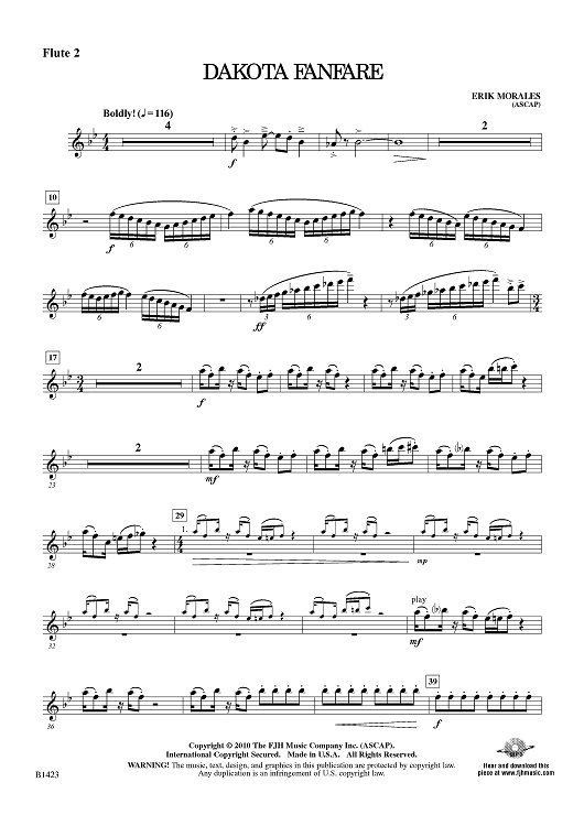 Dakota Fanfare - Flute 2