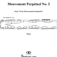 Mouvement Perpétuel no. 2 - From "Trois Mouvements Perpétuels"