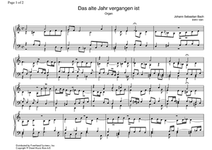 Das alte Jahr vergangen ist BWV 1091