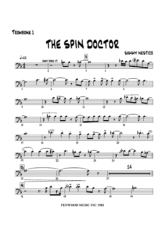 The Spin Doctor - Trombone 1