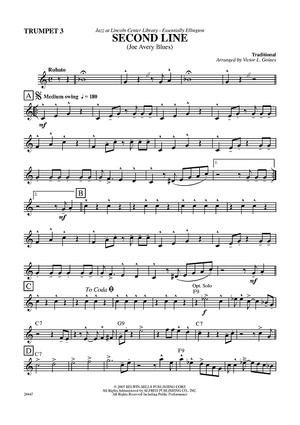 Second Line (Joe Avery Blues) - Trumpet 3