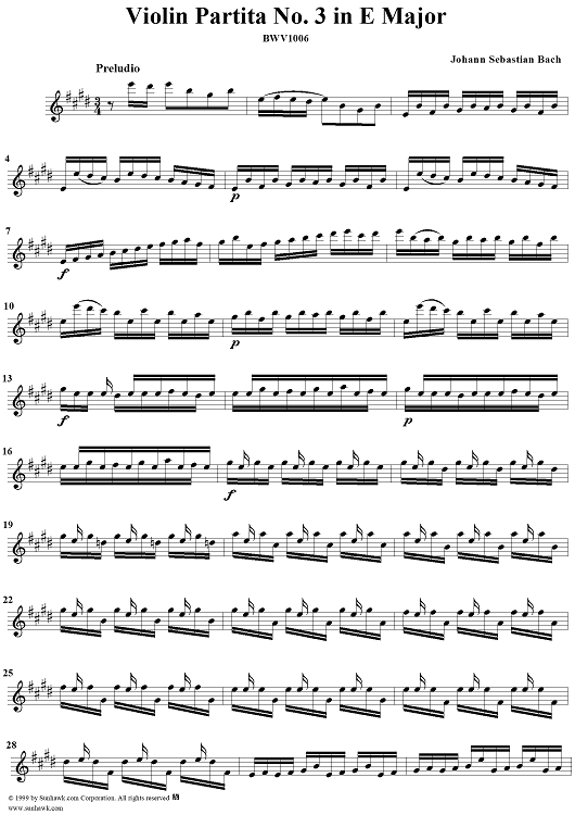 Violin Partita No. 3 in E Major