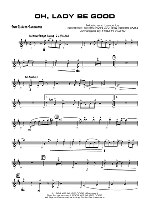 Oh, Lady Be Good! - E-flat Alto Saxophone 2