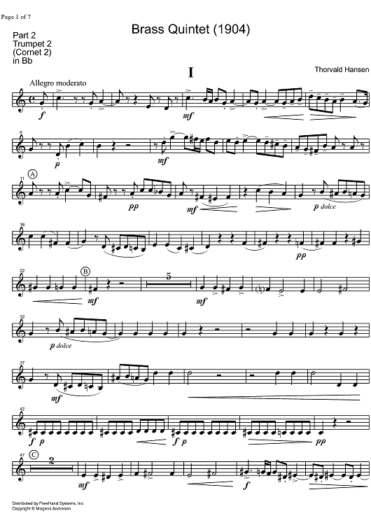 Quintet - B-flat Trumpet 2