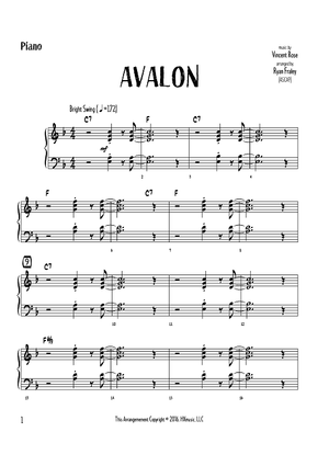 Avalon - Piano