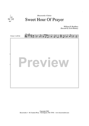 Sweet Hour of Prayer - Cornet 1