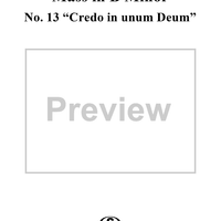 Mass in B Minor, BWV232, No. 13: "Credo in unum Deum"