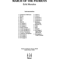 March of the Patriots - Score