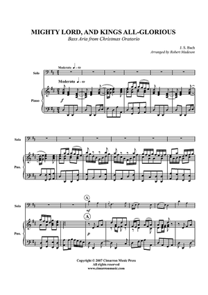 Mighty Lord, and King All-Glorious - Piano Score