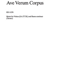 Ave verum corpus - Score