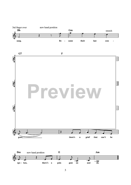 Empty Chairs At Empty Tables" Sheet Music for Lead Sheet Sheet Music Now