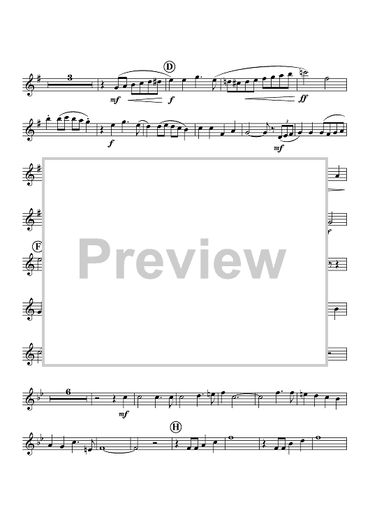 Americana Medley B flat Trumpet 1 Sheet Music for Brass