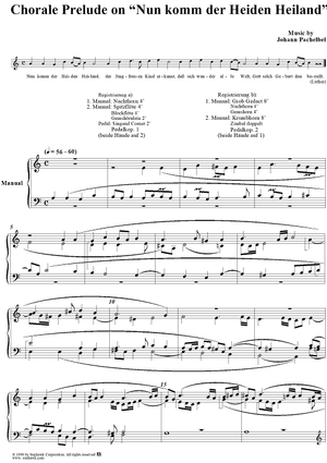 Chorale Prelude on "Nun komm der Heiden Heiland"