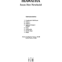 Hiawatha - Score Cover