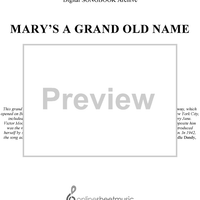 Mary's A Grand Old Name