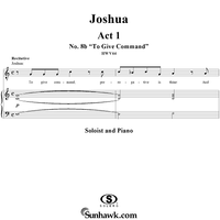 Joshua, Act 1, No. 8b "To give command"
