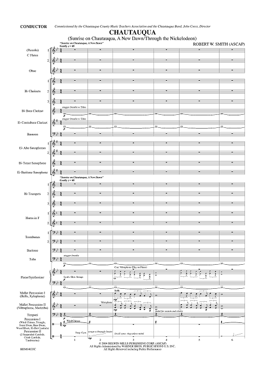 Chautauqua - Conductor's Score