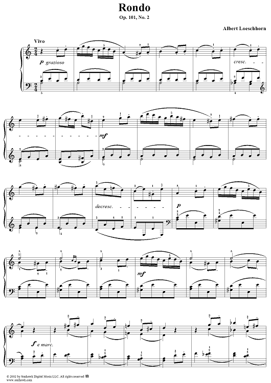Rondo, op. 101, no. 2
