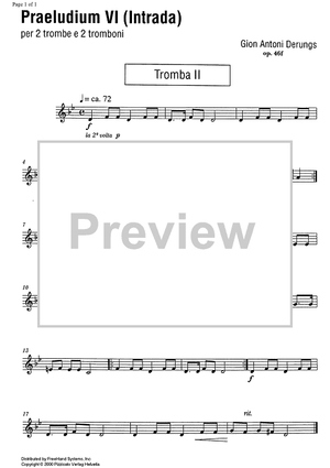 Praeludium VI (Intrada) Op.46f - Trumpet 2