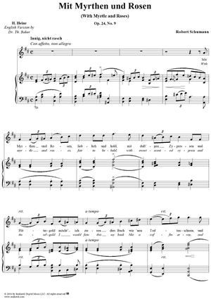 "Mit Myrthen und Rosen", Op. 24, No. 9