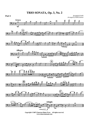 Trio Sonata, Op. 3 No. 2 - Part 1