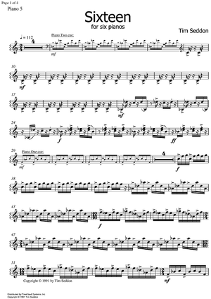 Sixteen - Piano 5