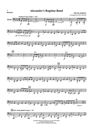 Alexander’s Ragtime Band - Bassoon