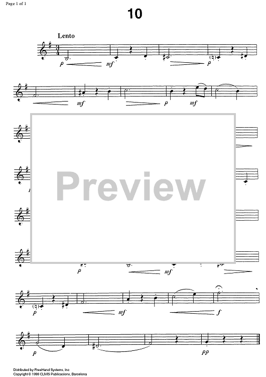 Studies for clarinet, Vol. 2 No.10 - Clarinet