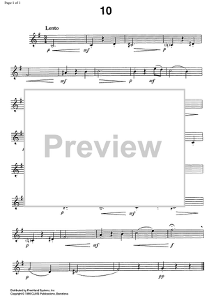 Studies for clarinet, Vol. 2 No.10 - Clarinet