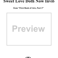 Come again! Sweet love doth now invite - No. 17 from "First Book of Airs, Part 2"
