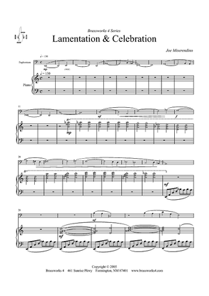 Lamentation & Celebration - Piano Score