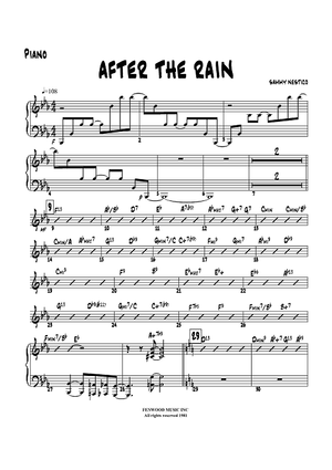 After the Rain - Piano