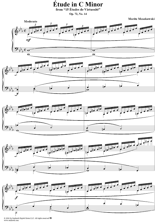 Etude in C Minor, Op. 72, No. 14