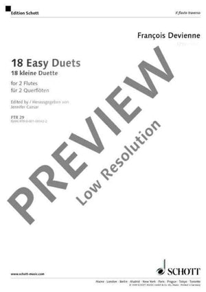 18 Easy Duets - Performing Score