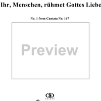 Ihr, Menschen, rühmet Gottes Liebe - No 1 from Cantata No. 167 - BWV167