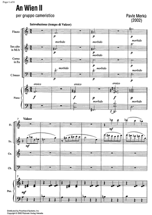 An Wien II - Score