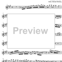 Three Part Sinfonia No. 1 BWV 787 C Major - E-flat Alto Saxophone