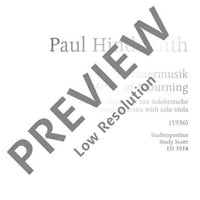 Trauermusik - Full Score