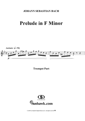 Prelude in F Minor - Trumpet