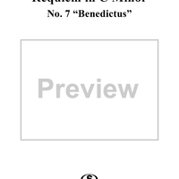 Requiem in C Minor, Op. 54: No. 7, Benedictus