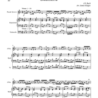 Badinerie - Harpsichord Score