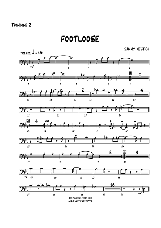Footloose - Trombone 2