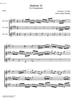 Three Part Sinfonia No.10 BWV 796 G Major - Score