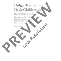 Little Children and Jesus - Choral Score