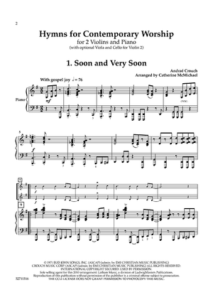 Hymns for Contemporary Worship for 2 Violins and Piano - Piano